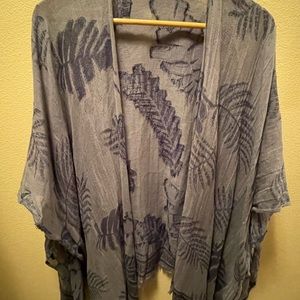 J. Jill embroidered Ruana - One Size